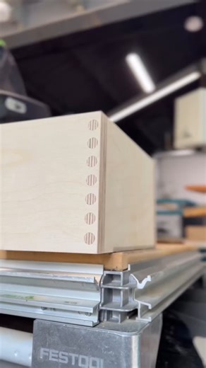 @bankscarpentry shows a nice shot of how accurately Benchpilot can cut ply drawer boxes. Learn more at shapertools.com/benchpilot . #shapermade #shaperorigin #shaperworkstation #shapertools #benchpilot | Shaper
