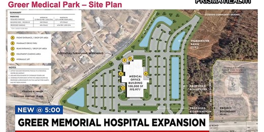 Greer Memorial Hospital expansion to begin this fall