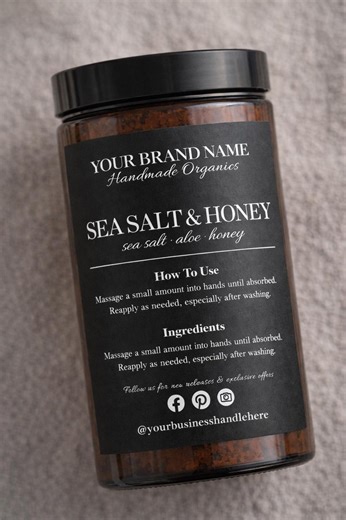 Editable Label Template | Canva Product Labels for Soap Bath and Body | Jar & Pouch Packaging Bundle - Etsy