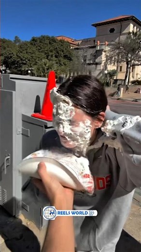 I paid strangers $20 to get pied 😂 Would you do it? #shorts #funny #prank #publicchallenge #viral