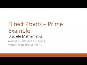 M3 V9 Direct Proofs Prime Example