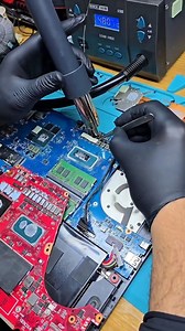 🛠️ MSI GF63 Repair Update The MSI GF63 arrived at our workshop with a complete power failure — no signs of life at all. After a full diagnosis, we discovered a short circuit in the CPU power section. The issue was carefully repaired and the laptop powered on successfully. During testing, we also noticed that the screen was damaged. After consulting with the client and receiving the green light, we replaced the screen. ✅ 🔧💻 Final result: fully functional laptop and a very satisfying outcome. T