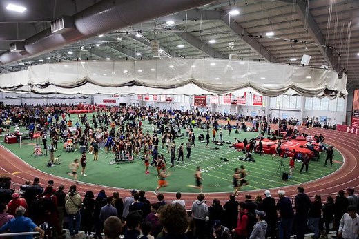 Is the world's fastest indoor track at BU? In this video essay, Gabe Sanders, BU’s director of Boston University Track, Field & Cross Country, helps us examine whether the reputation of BU's indoor track or its physics is responsible for the numerous world records broken on it over the past decade. | Boston University