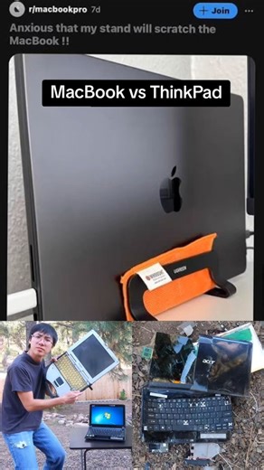 macbook vs thinkpad on reddit #macbook #thinkpad #laptop