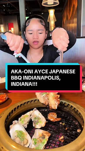 🔥 Indianapolis, this is NOT your average all-you-can-eat… this is a full experience 🇯🇵🔥 We checked out AKA-ONI Japanese BBQ and everything is brought straight to your table — no buffet lines, just fresh, high-quality meats, seafood, and sides ready for you to grill exactly how you like it 🤤🔥 From the sizzling meats on the grill to the endless options (70 items 😮‍🔥), this spot is perfect for date nights, family dinners, or linking with friends. And don’t skip dessert… the chocolate founta