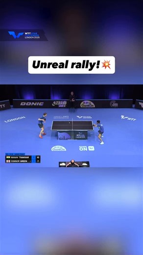 World Table Tennis | Wildcard run halted! 🫷 Manav Thakkar edges out Connor Green with a 3-1 win and advances to the Round of 16!👊 #WTTLondon #TableTennis | Instagram