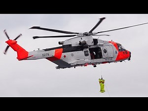 RNoAF AW101 | Rescue Exercise Leirvik + Arrival/Departure, Stord airport, august 2023