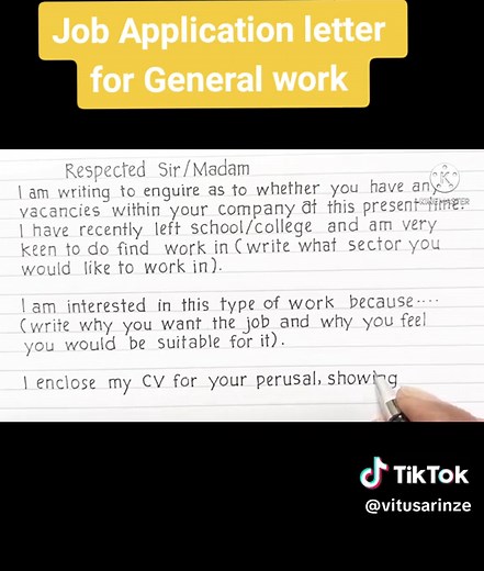 How to Write an Effective Job Application Letter