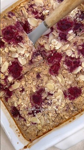 Lemon raspberry baked oats #dairyfree #dairyfreerecipe #healthyrecipe