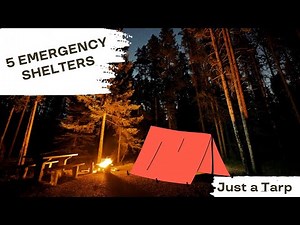 5 Emergency Shelters You Can Build with Just a Tarp