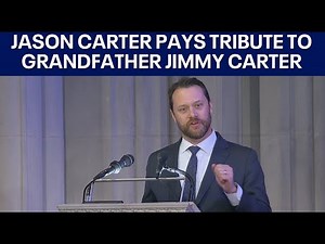 Jason Carter delivers a eulogy for his grandfather Jimmy Carter