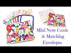 Mini Note Cards & Matching Envelopes in a Gift Box | Video Tutorial