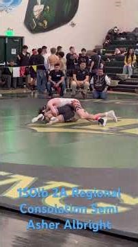 150lb 2A Regional Consolation Semi Asher Albright