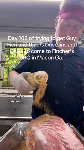 3.9K views · 154 reactions | Day 102 of trying to get Guy Fieri and Diners Drive-ins and Dives to come to Fincher's BBQ in Macon Ga. Food Network Guy Fieri @topfans #fypシ #fyp #fy #foodlover #bbq #bbqlovers #guyfieri #CNN #foodies #foodie | Fincher's Barbecue | Facebook