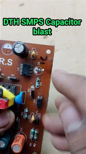 DTH SMPS Capacitor blast #shortvideo #trending