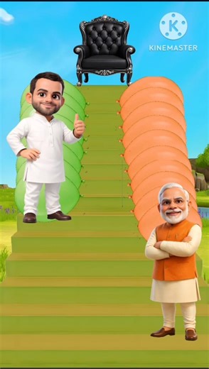 Rahul Gandhi VS Narendra Modi कौन कुर्सी पर बैठेगा #cartoon #modi #funny #rahulgandhi #virat #shorts