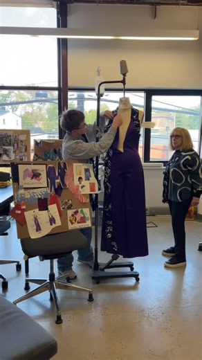 @drexelfashiondesign | Take a behind-the-scenes look at the seniors’ projects for the With Love, Halston design challenge! Our seniors spent the first half of... | Instagram