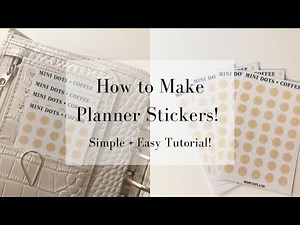 Planner Dot Sticker Tutorial | How to make stickers on Cricut Explore Air 2