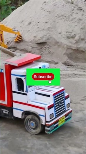Super Cool Toy Trucks in Sand 😲 | Excavator & Loader Action