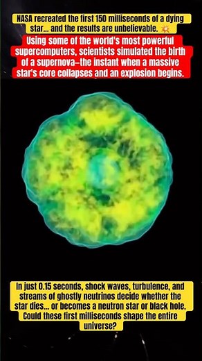 NASA simulated the first 0.15 seconds of a supernova... and it's terrifying. 💥#NASA #Space #Shorts