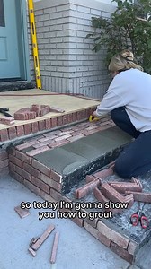Behind the scenes of a brick transformation! 🧱✨Amazing Transformation! Reposted: @briebuilds . I can't believe this bricked front porch is almost complete!! I just need to seal it and then decorate (my favorite part!). What questions do you have and I'll answer them in stories! @oldmillbp #gifted #frontporch #brick #diy #beforeandafter | Old Mill Building Products