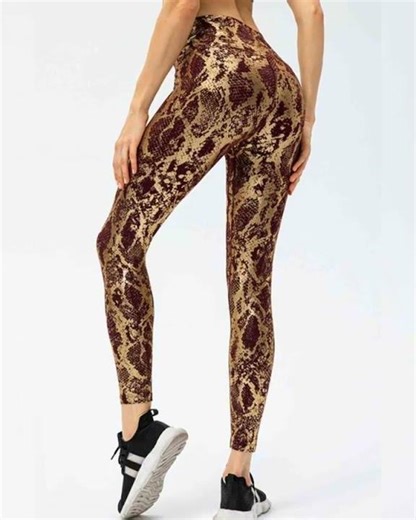 Animal Print Active Pants