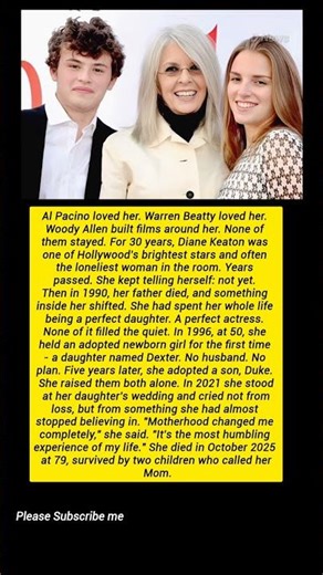 Diane Keaton Found Her Greatest Role at 50 #shortsfeed #usa #greenscreen #kindnessiscool