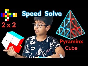 Pyraminx Cube and 2×2 Rubik cube / speed Solve Rubik's cube #cubing