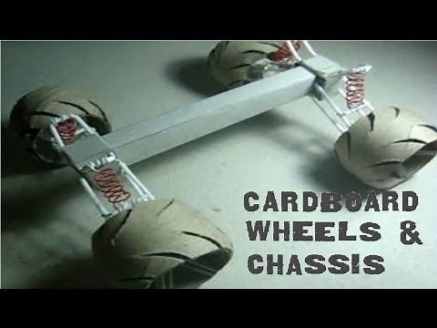 How To Make Cardboard Wheels, Chassis with Suspension and Brakes(2 of 2)