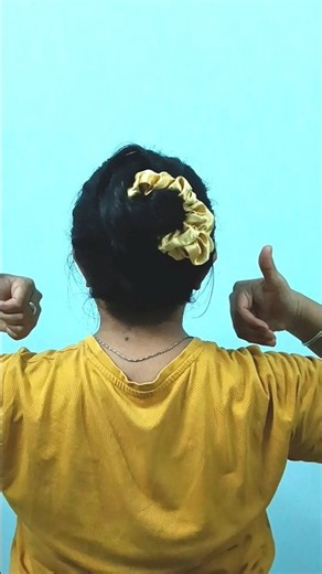 Design perfect Voluminous ponytail Bun= Perfect Hair Bun 💖 #hairstyle #shots