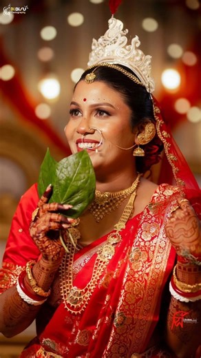 লাল শাড়িতে লেখা নতুন অধ্যায় Bridal look Makeup #wedding #bengalibride #trending