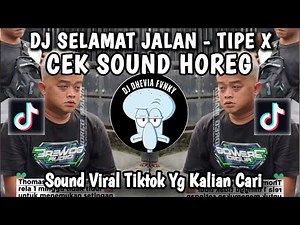 DJ SELAMAT JALAN - TIPE X CEK SOUND HOREG FULL BASS EDI BREWOK | SOUND VIRAL TIKTOK TERBARU 2025