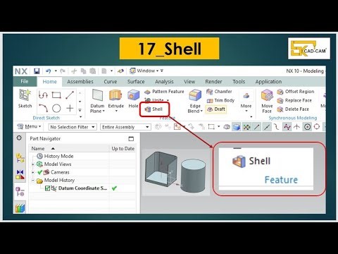 17_Sheel _ Using Shell command in NX.