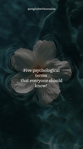 Learn these five psychology terms📖✅ #shorts#viral#trending#youtubeshorts#english#psychology#fyp