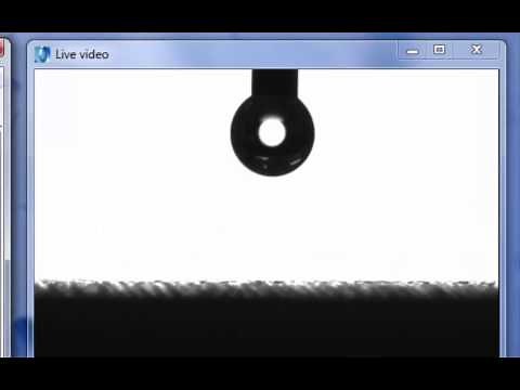 Dynamic Contact Angle with Video Replay in DROPimage Advanced
