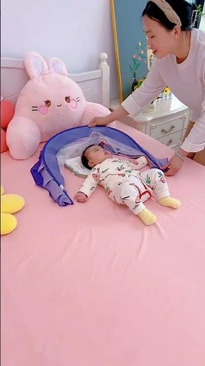 天气越来越暖和了，小蚊子特别喜欢宝宝， 早早备好了这个蚊帐，轻松折叠，又好收纳~ #母婴好物 #宝宝