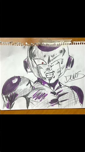 Dibujando a freezer #art #shortvideo #shorts #drawing #freezer