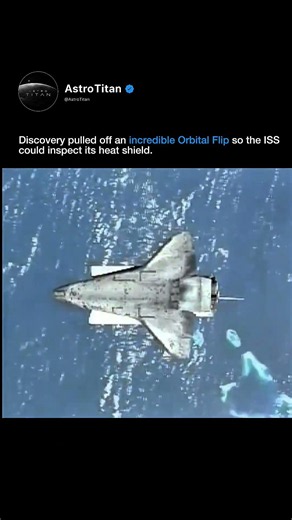 Space Shuttle Discovery’s Insane Backflip in Space to Inspect Its Heat Shield 😳 #iss #nasa #space