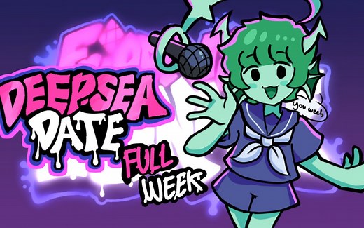 Friday Night Funkin' - Deep Sea Date全曲目困难模式