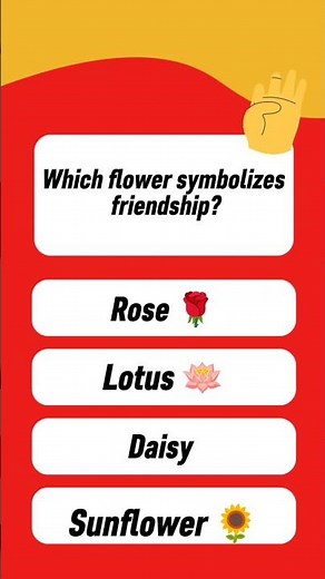 Which flower symbolizes friendship? Mind_Spark71