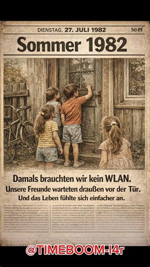 Sommer 1982 – Als wir kein WLAN brauchten 🤣🤣👉Hör dir die Musik an. #früher #heute #damals