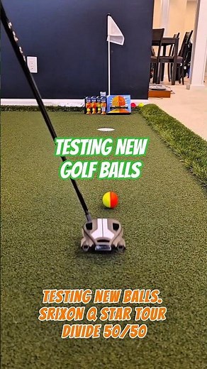 Testing a new golf ball… the line doesn’t lie! 🤯 @SrixonGolf