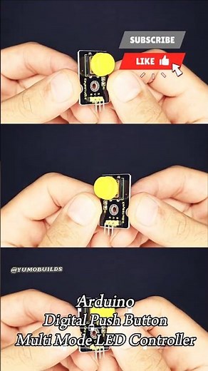 Arduino Digital Push Button - Multi Mode LED Controller Beginner Tutorial #arduino #led