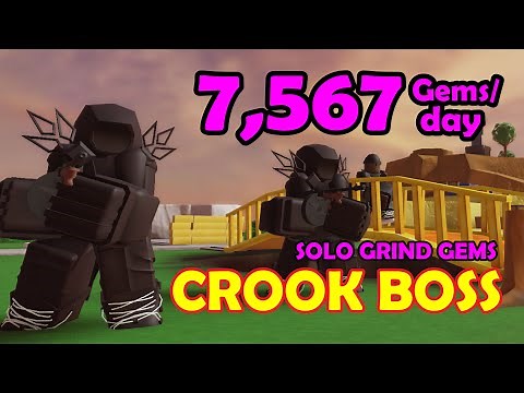 7,567 Gems with Crook Boss – Hardcore Solo Grind Strategy Tower Defense Simulator Roblox