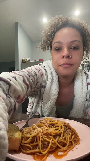 Delicious Spaghetti Mukbang with Hot Sauce and Parmesan