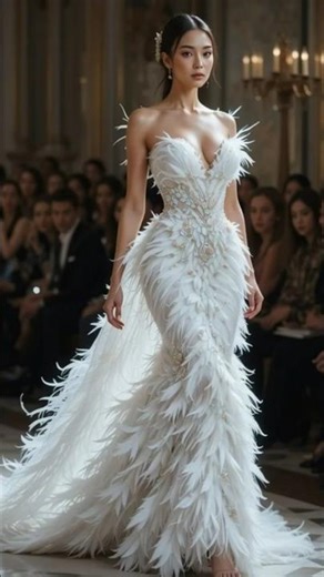 Luxury Wedding Dress with Long Train #LuxuryWeddingDress #LongTrainWeddingDress #CoutureBride