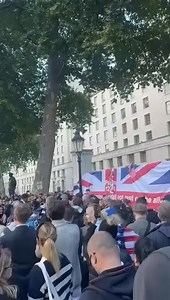 Charlie Kirk vigil in London. | Kyle Mason 365
