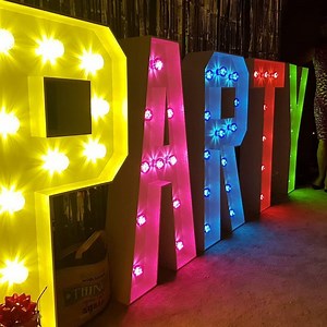 [Hot Item] Full Color Outdoor Sign Marquee Light Acrylic 4FT Large Sign Lights Marquee Letters