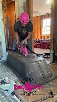 DIY Cast Iron Tub Removal!