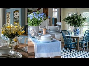 RUSTIC Countryside BLUE FARMHOUSE Spring Decor: Repurposed DIY Ideas for Cozy Home Style You’ll Love